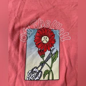 Vans negativity cut it out floral tee like new small